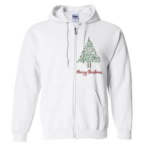 Musical Notes Christmas Tree Full Zip Hoodie