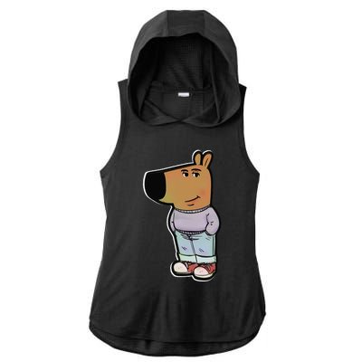 My New Character Is A Chill Guy Meme Funny Chill Guy Meme Ladies PosiCharge Tri-Blend Wicking Draft Hoodie Tank