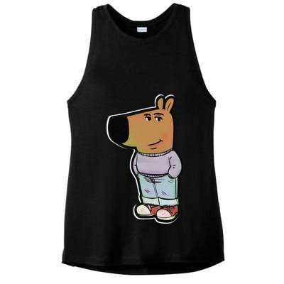 My New Character Is A Chill Guy Meme Funny Chill Guy Meme Ladies PosiCharge Tri-Blend Wicking Tank