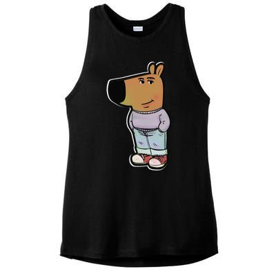 My New Character Is A Chill Guy Meme Funny Chill Guy Meme Ladies PosiCharge Tri-Blend Wicking Tank