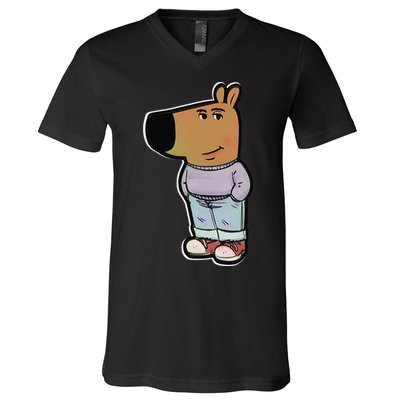 My New Character Is A Chill Guy Meme Funny Chill Guy Meme V-Neck T-Shirt