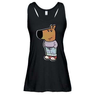 My New Character Is A Chill Guy Meme Funny Chill Guy Meme Ladies Essential Flowy Tank
