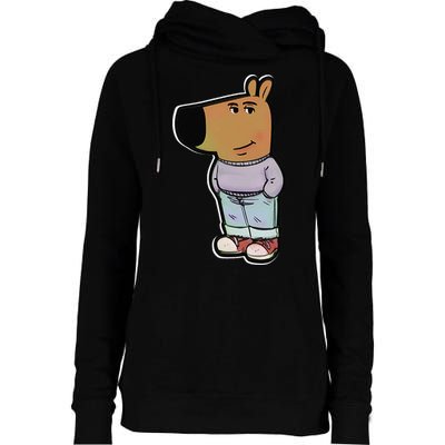 My New Character Is A Chill Guy Meme Funny Chill Guy Meme Womens Funnel Neck Pullover Hood