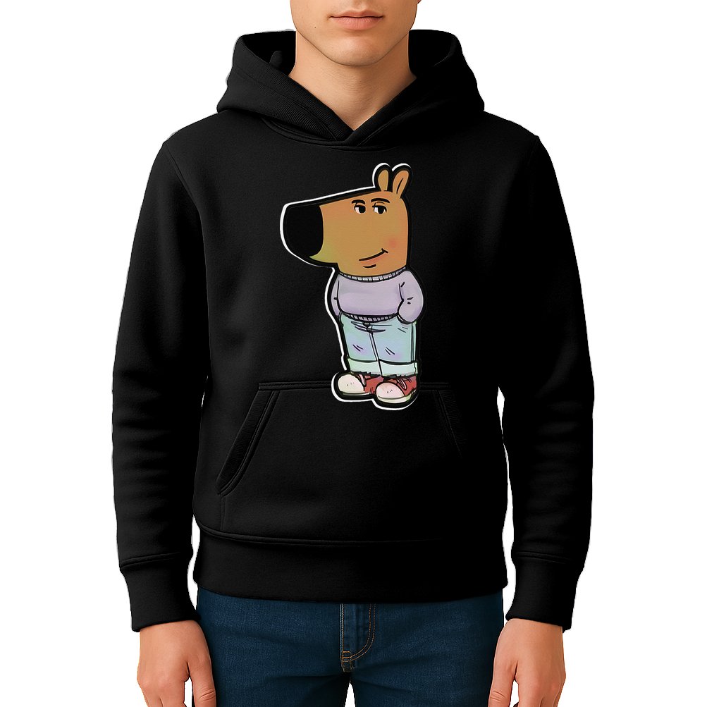 My New Character Is A Chill Guy Meme Funny Chill Guy Meme Kids Hoodie