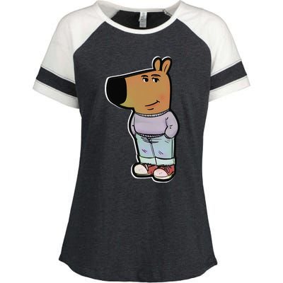 My New Character Is A Chill Guy Meme Funny Chill Guy Meme Enza Ladies Jersey Colorblock Tee