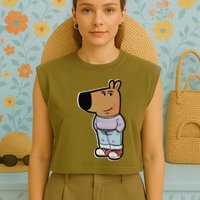 My New Character Is A Chill Guy Meme Funny Chill Guy Meme Garment-Dyed Women's Muscle Tee