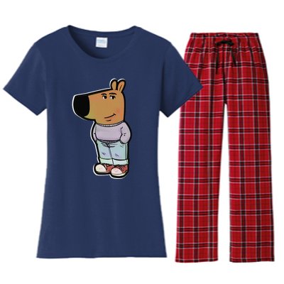 My New Character Is A Chill Guy Meme Funny Chill Guy Meme Women's Flannel Pajama Set