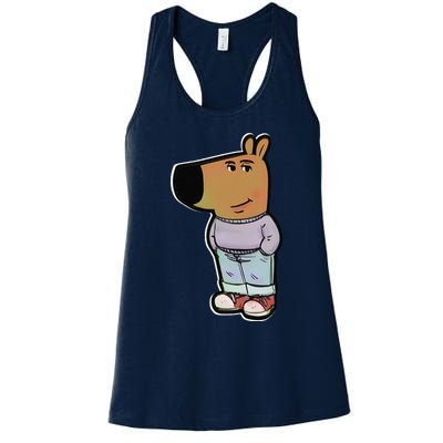 My New Character Is A Chill Guy Meme Funny Chill Guy Meme Women's Racerback Tank