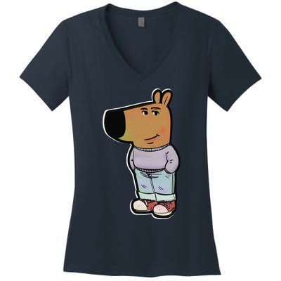 My New Character Is A Chill Guy Meme Funny Chill Guy Meme Women's V-Neck T-Shirt