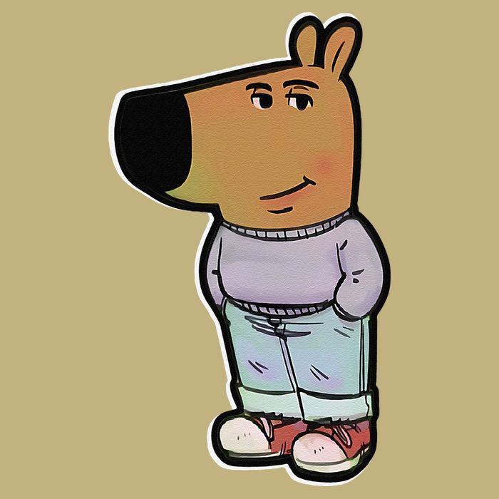 My New Character Is A Chill Guy Meme Funny Chill Guy Meme Button
