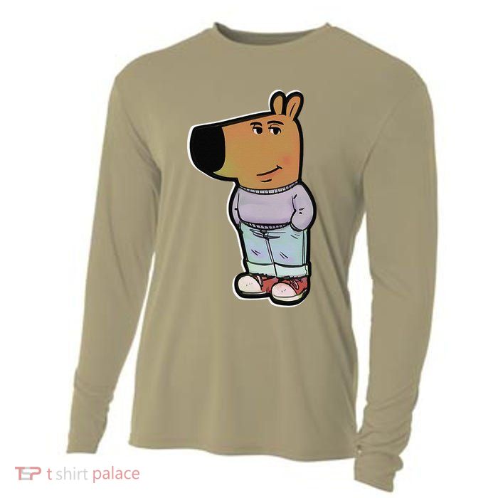 My New Character Is A Chill Guy Meme Funny Chill Guy Meme Cooling Performance Long Sleeve Crew