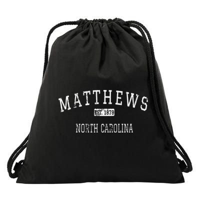 Matthews North Carolina NC Vintage Drawstring Bag