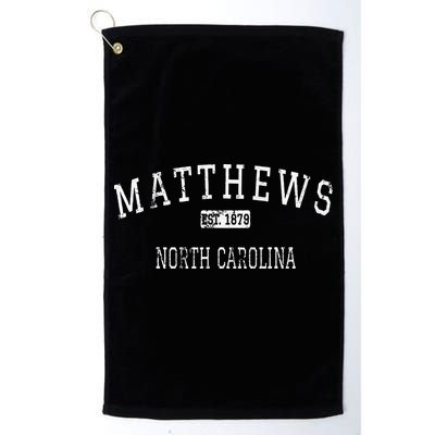 Matthews North Carolina NC Vintage Golf Towel