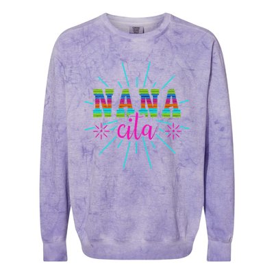 Mexican Nanacita Cinco De Mayo Mother's Day Colorblast Crewneck Sweatshirt