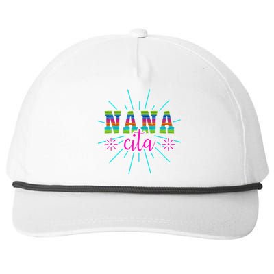 Mexican Nanacita Cinco De Mayo Mother's Day Snapback Five-Panel Rope Hat