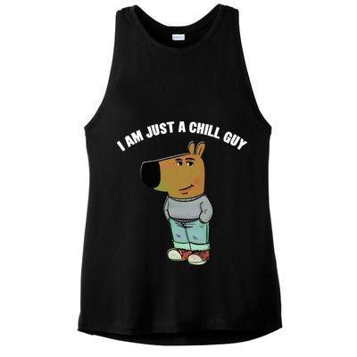 My New Character Is A Chill Guy I Am Just A Chill Guy Funny Ladies PosiCharge Tri-Blend Wicking Tank
