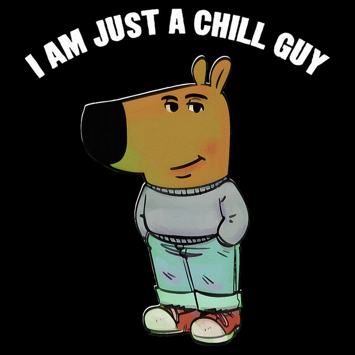 My New Character Is A Chill Guy I Am Just A Chill Guy Funny Drawstring Bag