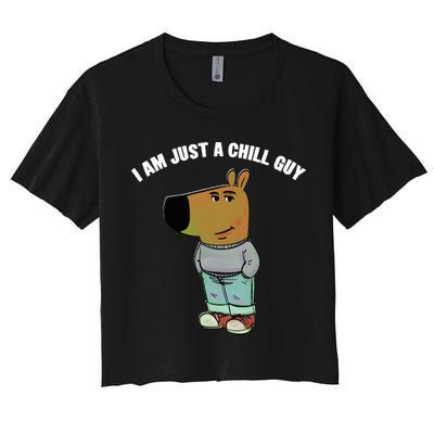 My New Character Is A Chill Guy I Am Just A Chill Guy Funny Crop Top