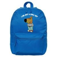 My New Character Is A Chill Guy I Am Just A Chill Guy Funny 16 in Basic Backpack