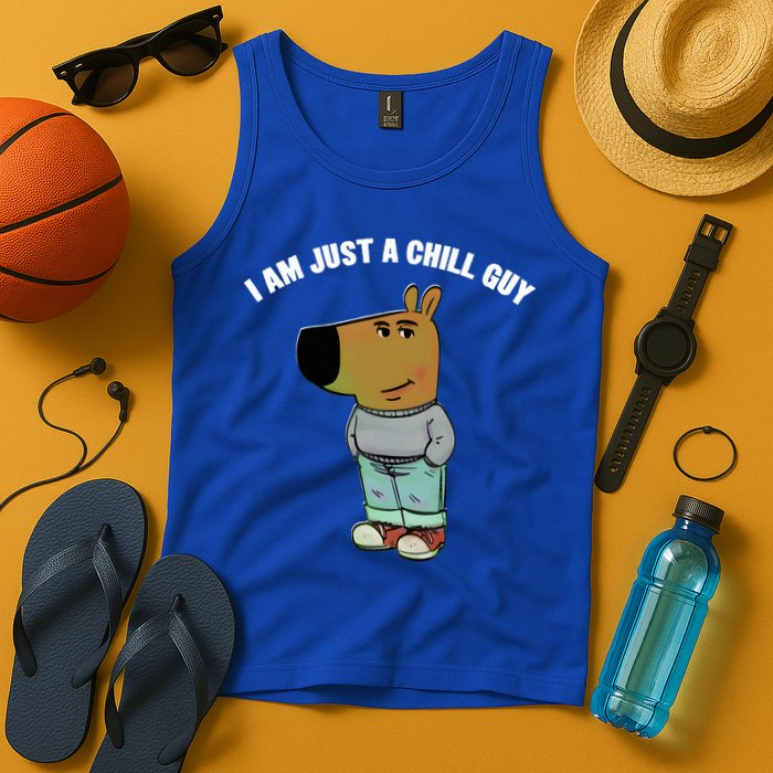 My New Character Is A Chill Guy I Am Just A Chill Guy Funny Tank Top