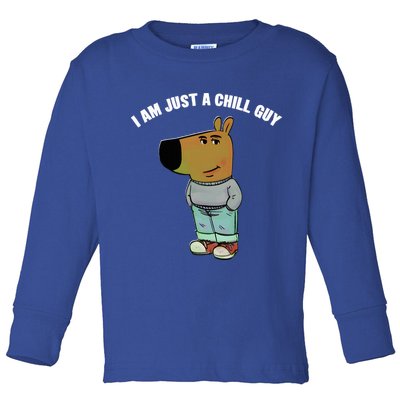 My New Character Is A Chill Guy I Am Just A Chill Guy Funny Toddler Long Sleeve Shirt