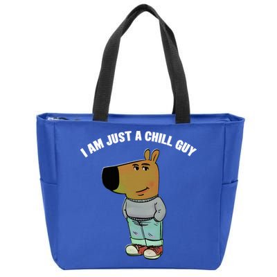 My New Character Is A Chill Guy I Am Just A Chill Guy Funny Zip Tote Bag