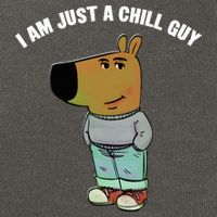 My New Character Is A Chill Guy I Am Just A Chill Guy Funny Cotton Canvas Backpack