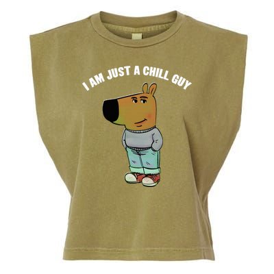 My New Character Is A Chill Guy I Am Just A Chill Guy Funny Garment-Dyed Women's Muscle Tee