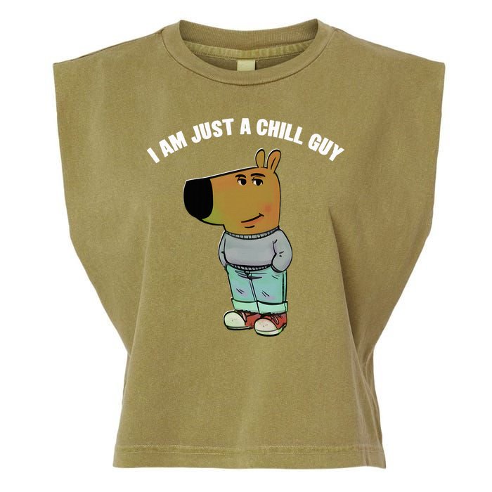 My New Character Is A Chill Guy I Am Just A Chill Guy Funny Garment-Dyed Women's Muscle Tee