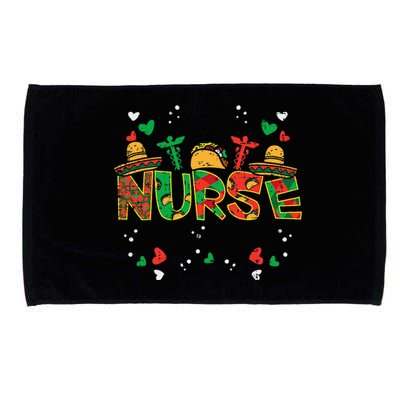 Mexican Nurse Cinco De Mayo Nurse Women Scrub Top Rn Icu Er Microfiber Hand Towel