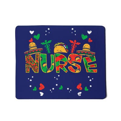 Mexican Nurse Cinco De Mayo Nurse Women Scrub Top Rn Icu Er Mousepad