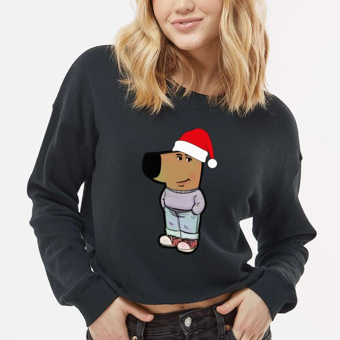 My New Character Is A Chill Guy Meme Funny Chill Guy Meme Cropped Pullover Crew