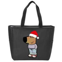 My New Character Is A Chill Guy Meme Funny Chill Guy Meme Zip Tote Bag