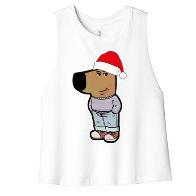 My New Character Is A Chill Guy Meme Funny Chill Guy Meme Women's Racerback Cropped Tank