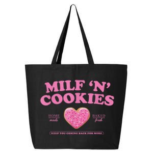 Milf N Cookies Love Home Made Baked Fresh Keep You Coming 25L Jumbo Tote