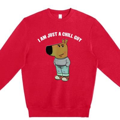 My New Character Is A Chill Guy I Am Just A Chill Guy Funny Premium Crewneck Sweatshirt