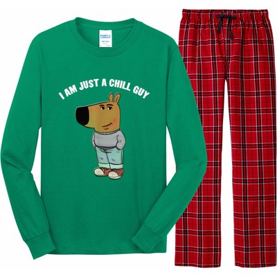 My New Character Is A Chill Guy I Am Just A Chill Guy Funny Long Sleeve Pajama Set