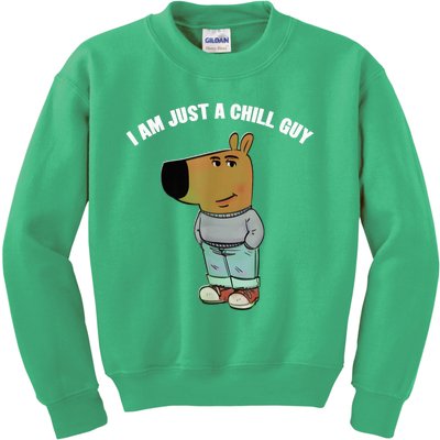 My New Character Is A Chill Guy I Am Just A Chill Guy Funny Kids Sweatshirt