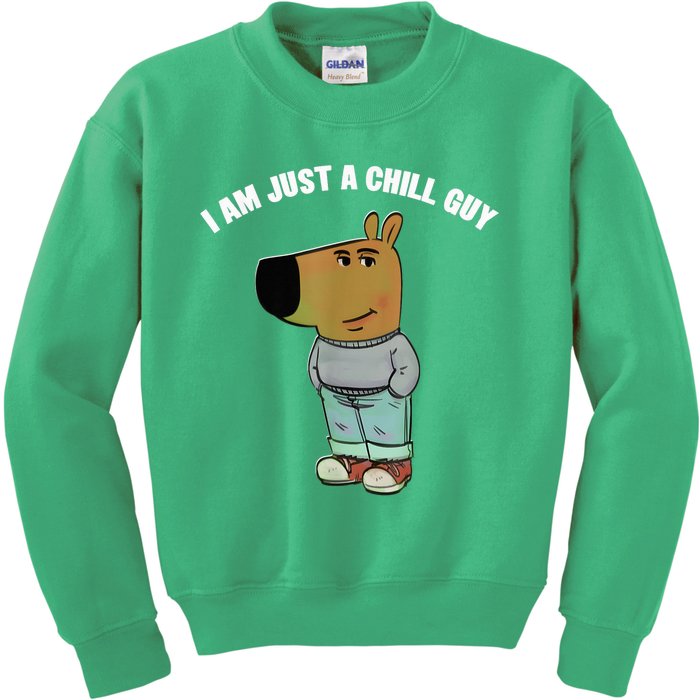 My New Character Is A Chill Guy I Am Just A Chill Guy Funny Kids Sweatshirt