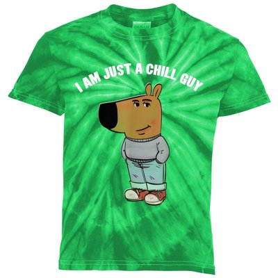 My New Character Is A Chill Guy I Am Just A Chill Guy Funny Kids Tie-Dye T-Shirt