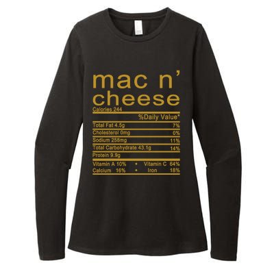 Mac N' Cheese Thanksgiving Dinner Womens CVC Long Sleeve Shirt