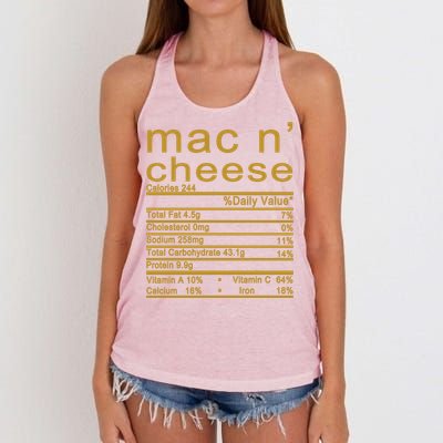 Mac N' Cheese Thanksgiving Dinner Women's Knotted Racerback Tank