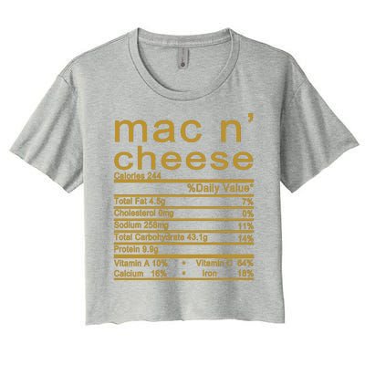 Mac N' Cheese Thanksgiving Dinner Women's Crop Top Tee