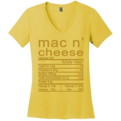 Mac N' Cheese Thanksgiving Dinner Women's V-Neck T-Shirt