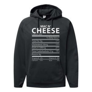 Mac N' Cheese Nutrition Facts Family Matching Performance Fleece Hoodie