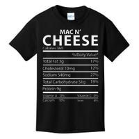 Mac N' Cheese Nutrition Facts Family Matching Kids T-Shirt