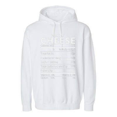 Mac N' Cheese Nutrition Facts Family Matching Garment-Dyed Fleece Hoodie