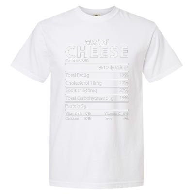 Mac N' Cheese Nutrition Facts Family Matching Garment-Dyed Heavyweight T-Shirt