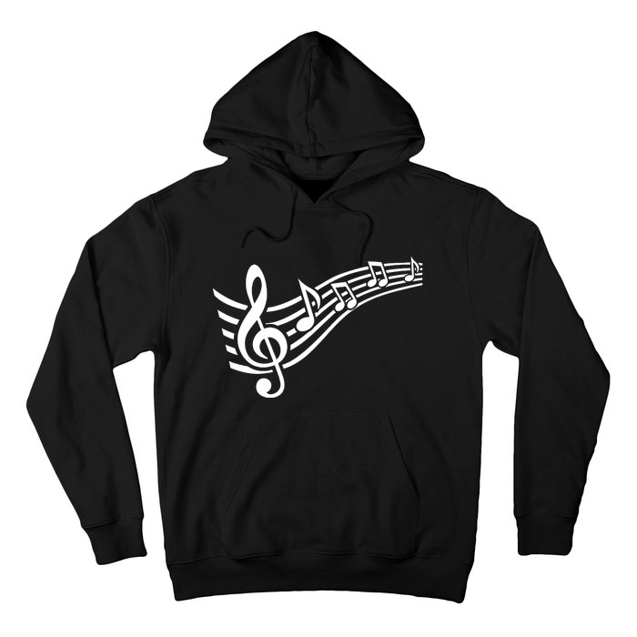 Music Notes Clef Hoodie