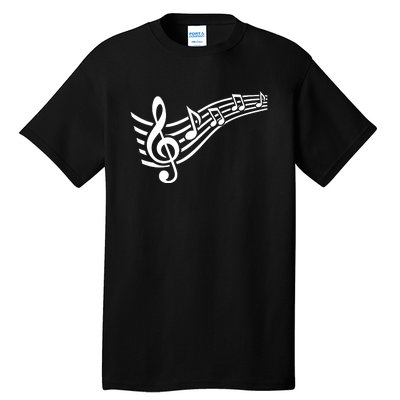 Music Notes Clef Tall T-Shirt